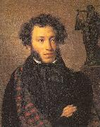 Kiprensky, Orest Portrait of the Poet Alexander Pushkin oil on canvas